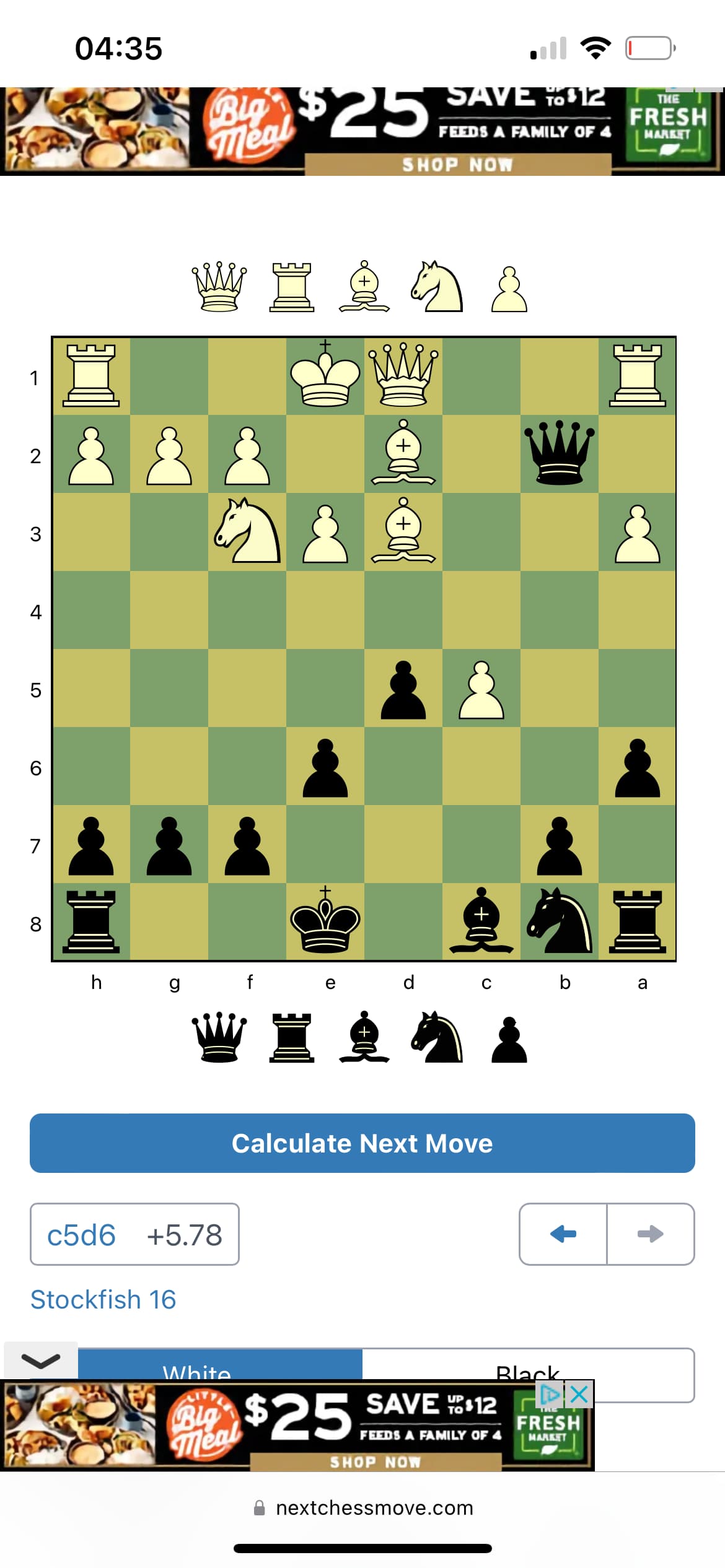 chess bot, next chess move